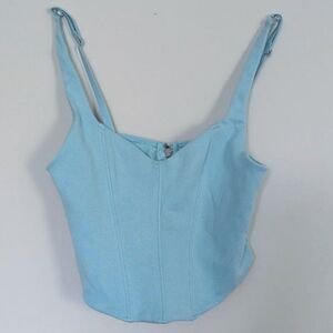 Gilly Hicks Corset Style light blue top size XS